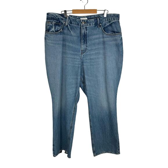 Good American Good 90s Split Back Hem Jeans Size 20 Plus NEW Indigo464 - Picture 3 of 14